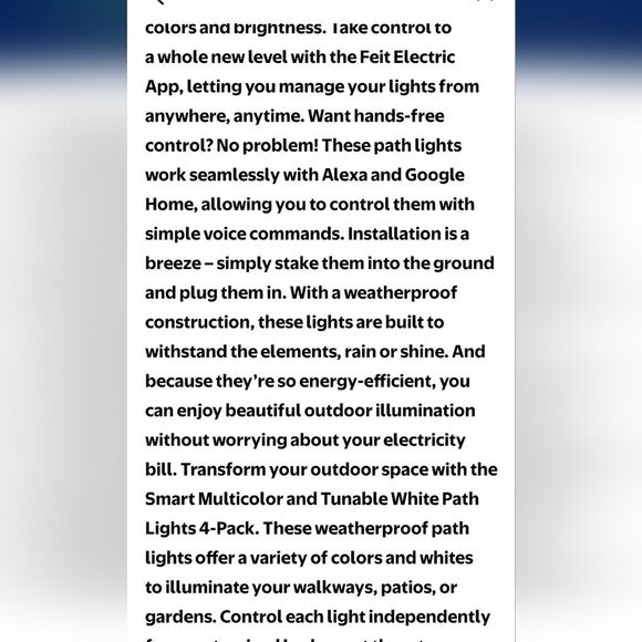 Feit Electric Integrated LED Bulb Plug-InSmart Color-Changing Turnable Path Ligh - Picture 12 of 16